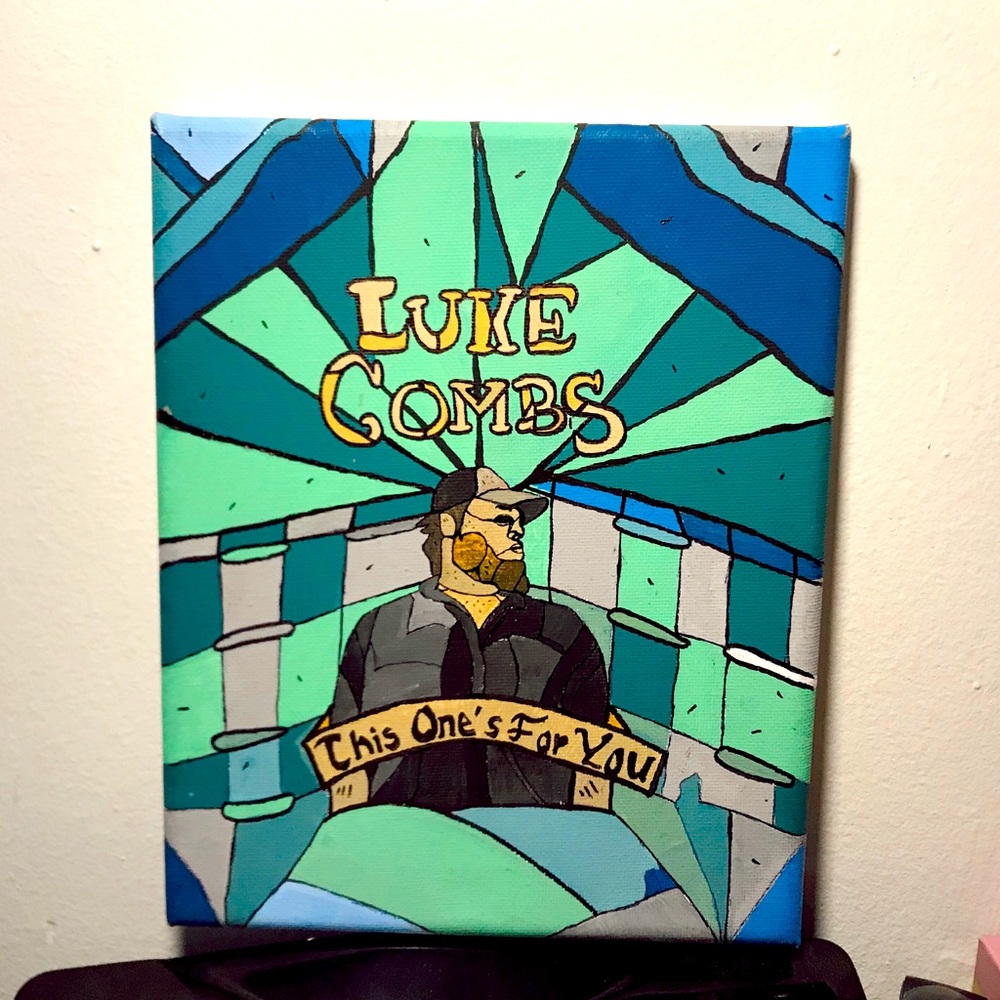 Luke Combs Canvas Painting